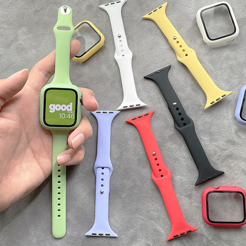 小蛮腰硅胶保护壳适用iwatch表带