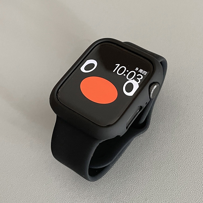 适用iwatch表带硅胶表带保护壳