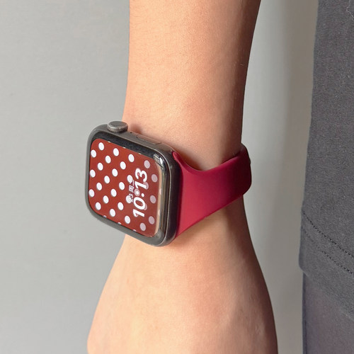 斜纹小蛮腰硅胶适用iwatch表带