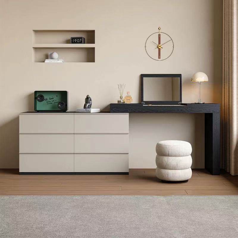 梳妆台斗柜一体现代卧室简约化妆桌化收纳柜小户型2025新款妆台,住宅家具,梳妆台/桌,淘宝优惠券,粉丝福利购,淘宝优惠卷