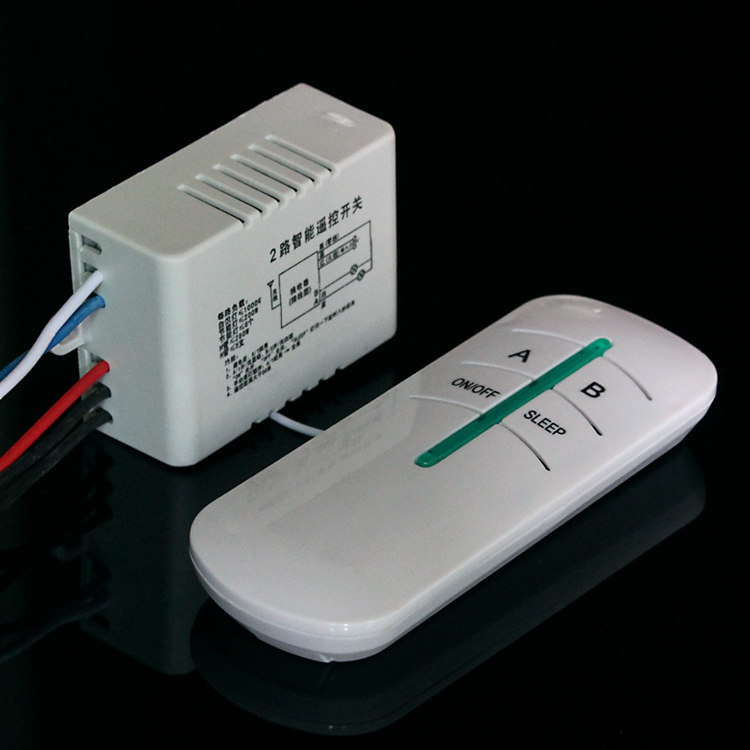 厂价直销二路数码无线遥控灯饰开关 隔墙射频 220v 可订110v
