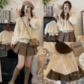 母女母子装 炸街亲子装 一家三口毛衣马甲洋气韩版 新款 针织 2026春季