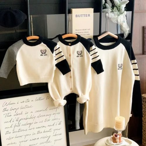 2024新款亲子装一家三四