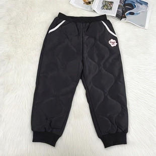 Abckids童装2025冬装新款儿童裤子小童男童羽绒裤宝宝保暖长裤潮