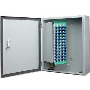 加厚镀锌钢板72/96/144芯光缆交接箱满配SC/FC/ST/LC光交箱48口壁挂箱入户接线接续对接箱防水防盗光纤熔接箱