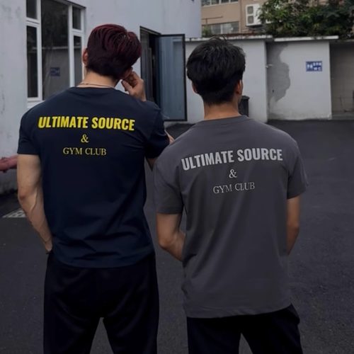 ULTISO本源 美式240g索罗娜541S印花短袖科技面料凉感运动弹力T恤