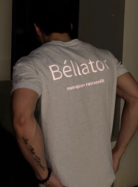 ULTISO本源 美式反光印花T恤重磅240g索罗娜休闲凉感弹力百搭短袖