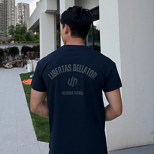 ULTISO本源 美式裂纹印花T恤240g索罗娜凉感休闲运动正肩显壮短袖