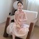 女童连衣裙民国风旗袍裙子新中式 碎花公主裙小女孩中国风 奥黛夏款
