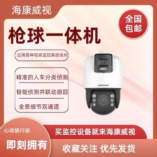 iDS 23X 海康双400万像素全景智能枪球一体机 2SE7C144MW