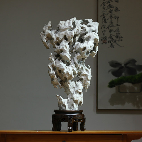 太湖石天然原石观赏石装饰摆件