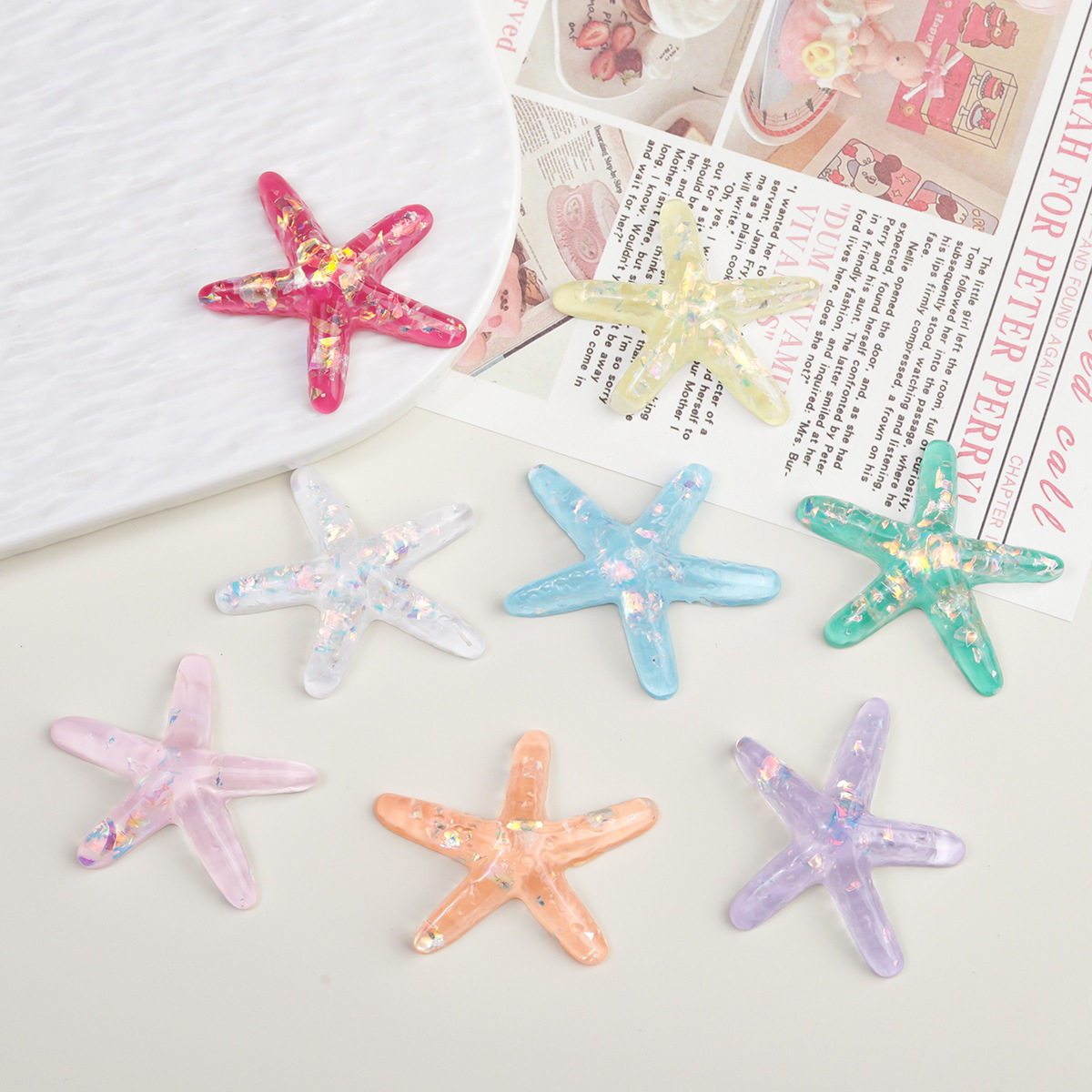 卡通diy树脂配件饰品闪透海星奶油胶发夹手机壳鞋扣钥匙扣吊坠配,饰品/流行首饰/时尚饰品新,其他DIY饰品配件,淘宝优惠券,粉丝福利购,淘宝优惠卷