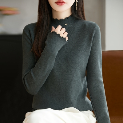 秋冬新款针织打底衫宽松大码毛衣