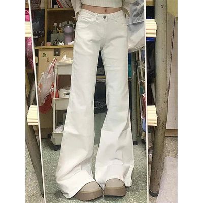 不贴腿显瘦百搭马蹄拖地裤子潮