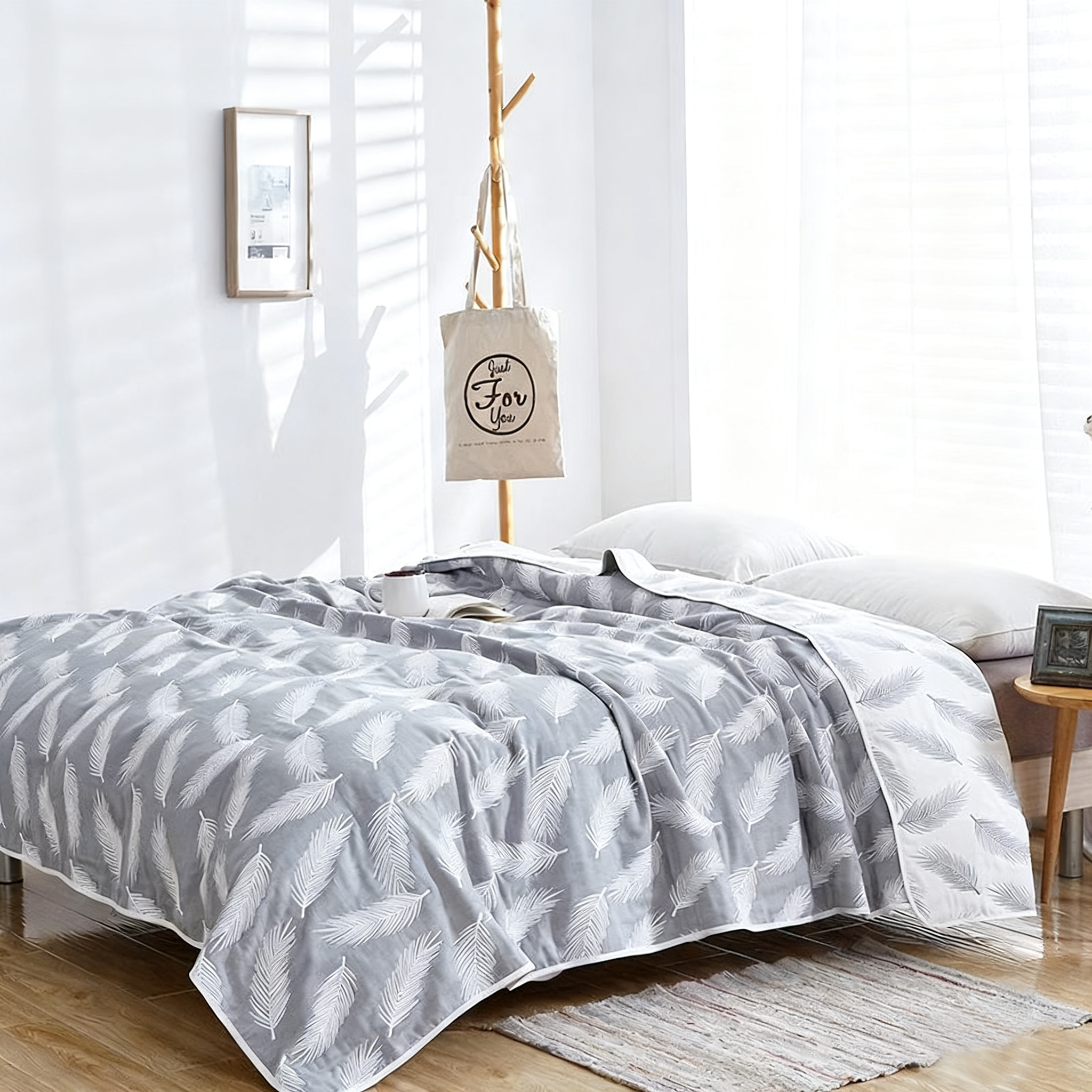 恒源祥家纺纯棉六层纱布毛巾被夏凉空调被毛巾盖毯儿童成人毛巾毯