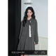25秋冬新款 阔色灰色开衫 毛衣背心连衣裙两件套装 女针织上衣短裙子