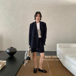 TTOO 2260挺括通勤高级感女薄廓形宽松两粒扣小西服 VOUIS夏季 新款
