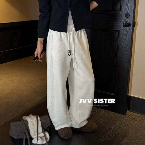 冬季新款弯刀显瘦休闲长裤女