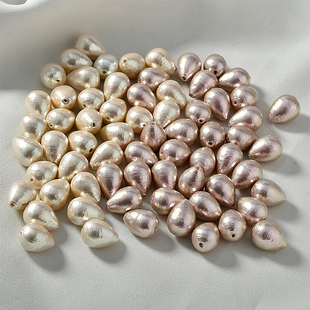 日本人气热卖 高品水滴棉花珍珠直孔diy耳饰配件辅料手工饰品材料