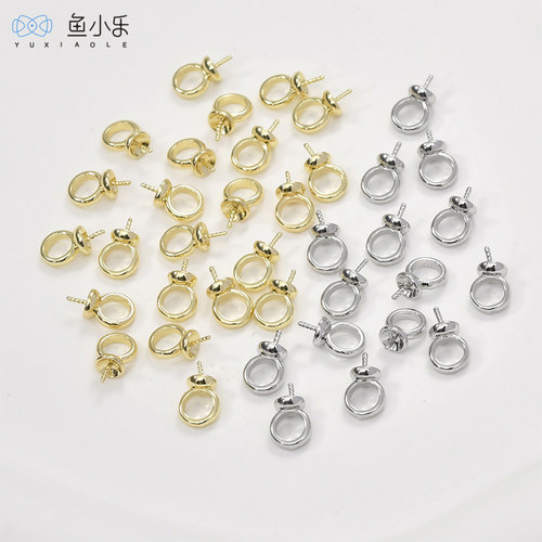 铜百搭大孔珍珠帽盖帽拖吊坠