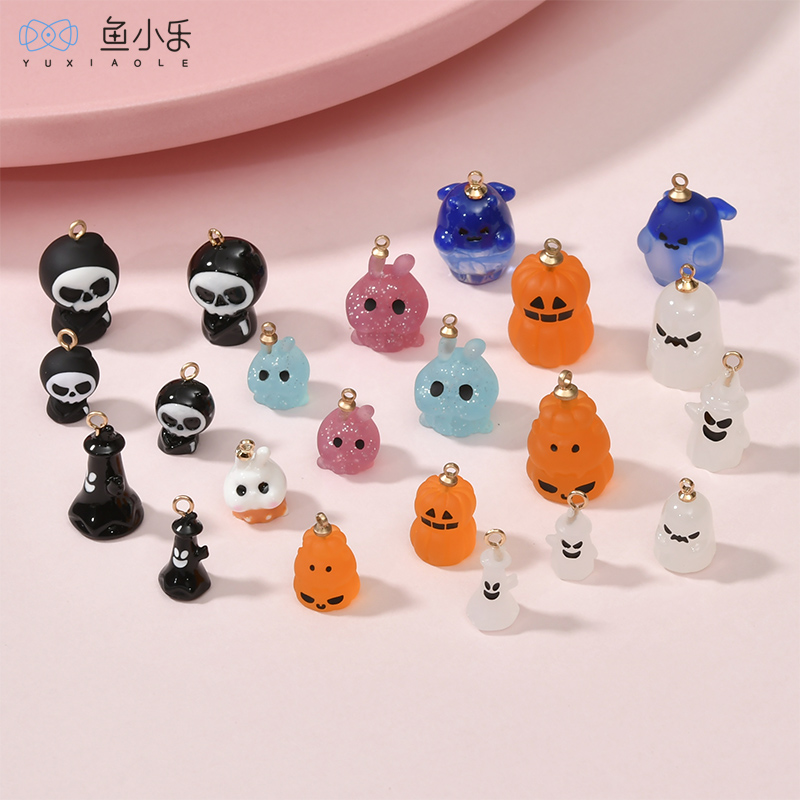 树脂搞怪南瓜恶魔幽灵小兔吊坠