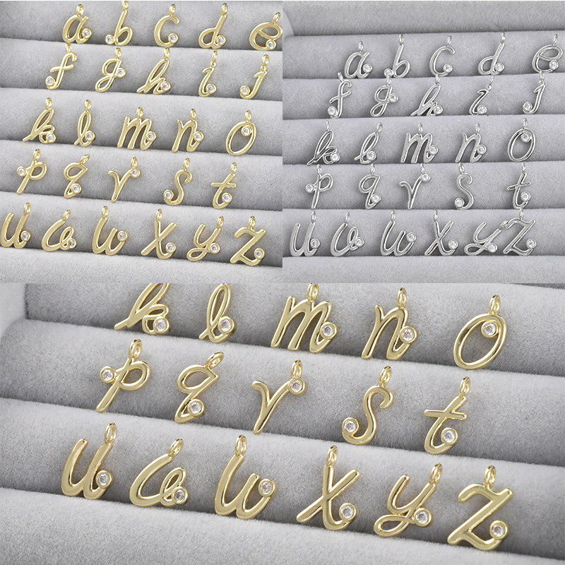 14k电镀真金保色26个小写字母吊坠diy手工串珠手链项链耳饰配件,饰品/流行首饰/时尚饰品新,其他DIY饰品配件,淘宝优惠券,粉丝福利购,淘宝优惠卷