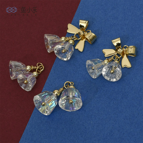 水晶风铃儿响叮当闪亮透小铃铛