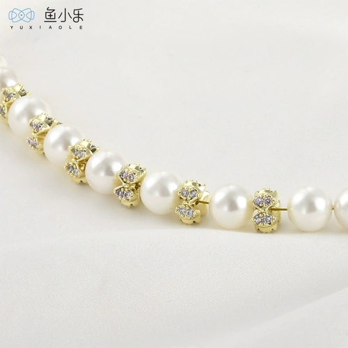 Изысканная галстук-бабочка, браслет из бисера, ожерелье, аксессуары, 14 карат, золотой цвет, DIY