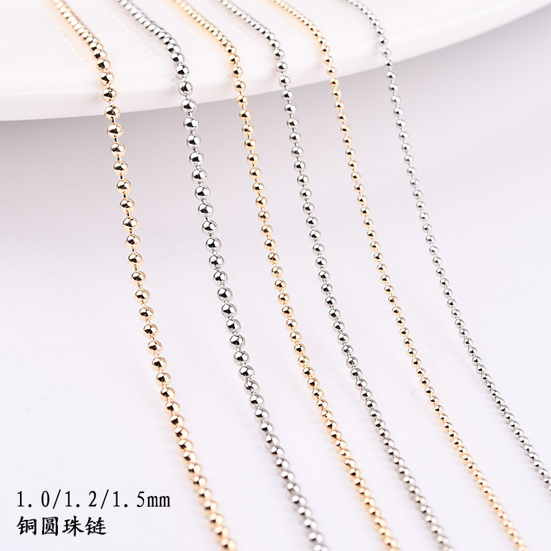 diy长款韩版耳环圆珠链