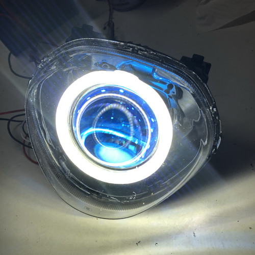 适用于雅马哈巧格i125PLUS大灯改装LED透镜天使恶魔眼总成