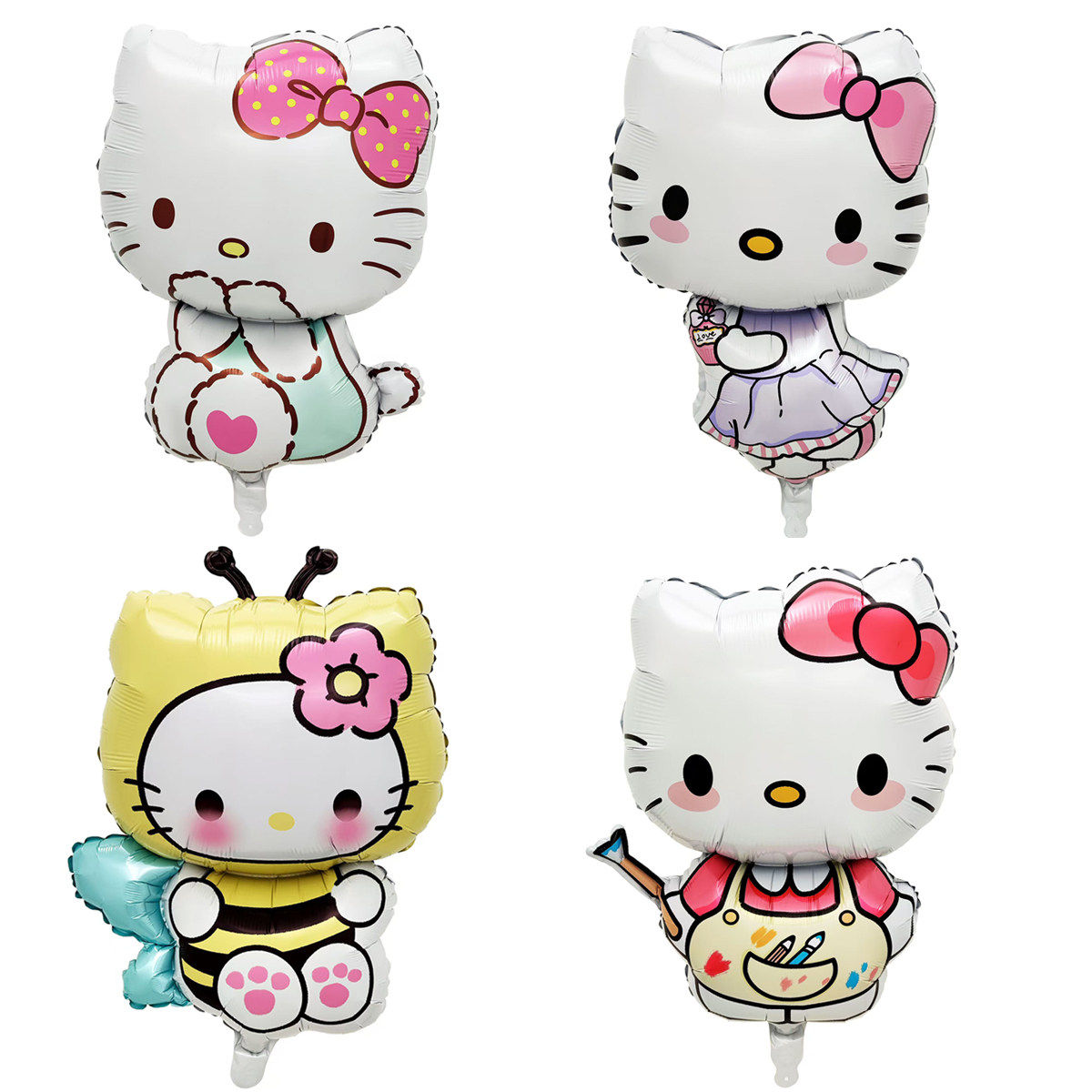 HelloKitty铝膜气球24寸异形卡通生日派对装饰韩式可爱KT猫气球