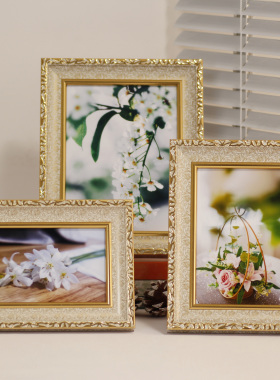 【量多优惠】法式相框摆台6781012寸a45过塑画框挂墙洗照片客厅