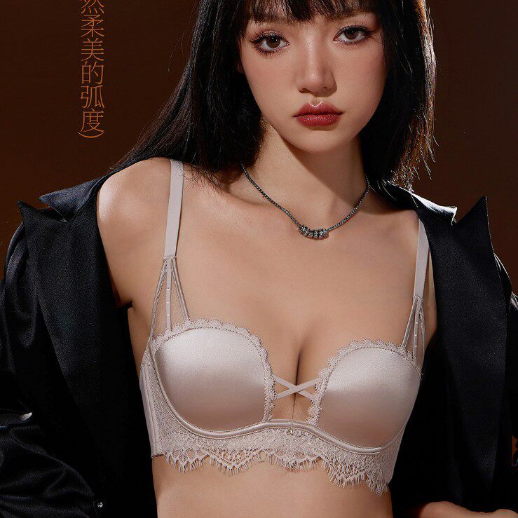 卓衣兰6688法式纯欲豹纹内衣女小胸聚拢文胸胸罩显大性感蕾丝套装