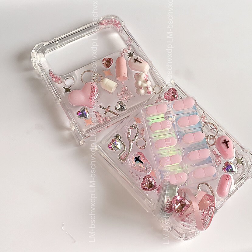 原创地雷系病院风药丸iphone手机壳适用于苹果14promax亚文化折叠