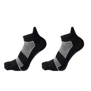 五指袜子男士秋冬短袜纯棉健身专业跑步分脚趾瑜伽运动防滑普拉提