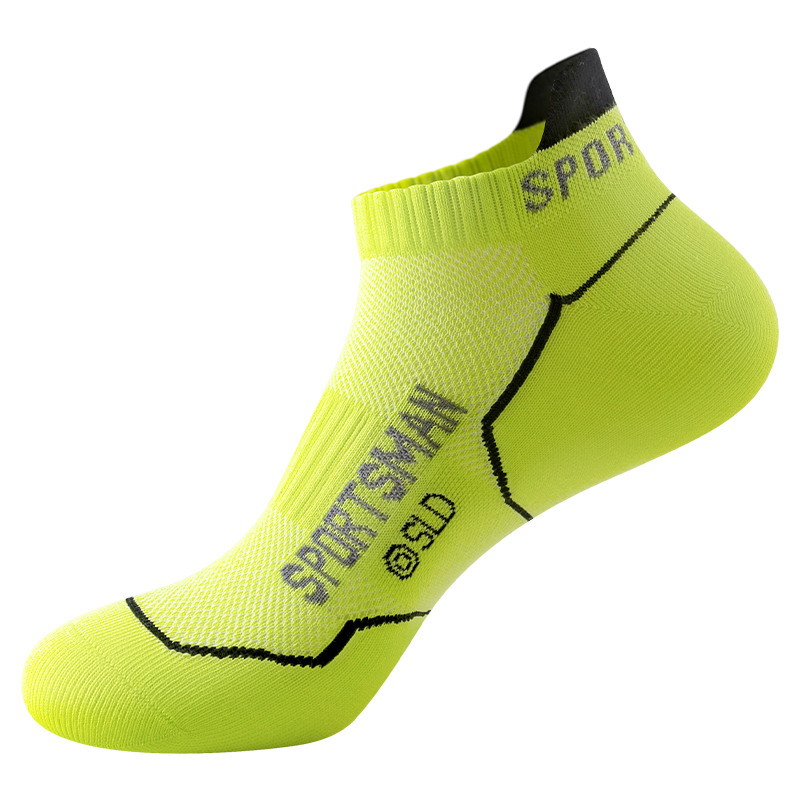 运动袜子男款正品纯棉防臭吸汗马拉松羽毛球男士专业跑步短袜