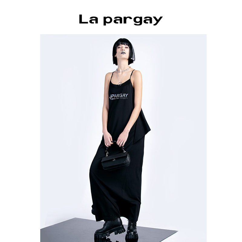 无袖吊带印花连衣裙Lapargay