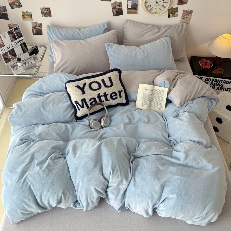 德国进口A类牛奶绒四件套被套床