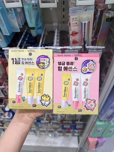 5月新 torriden桃瑞丹宝可梦联名唇膏唇部精华 滋润保湿限定套装