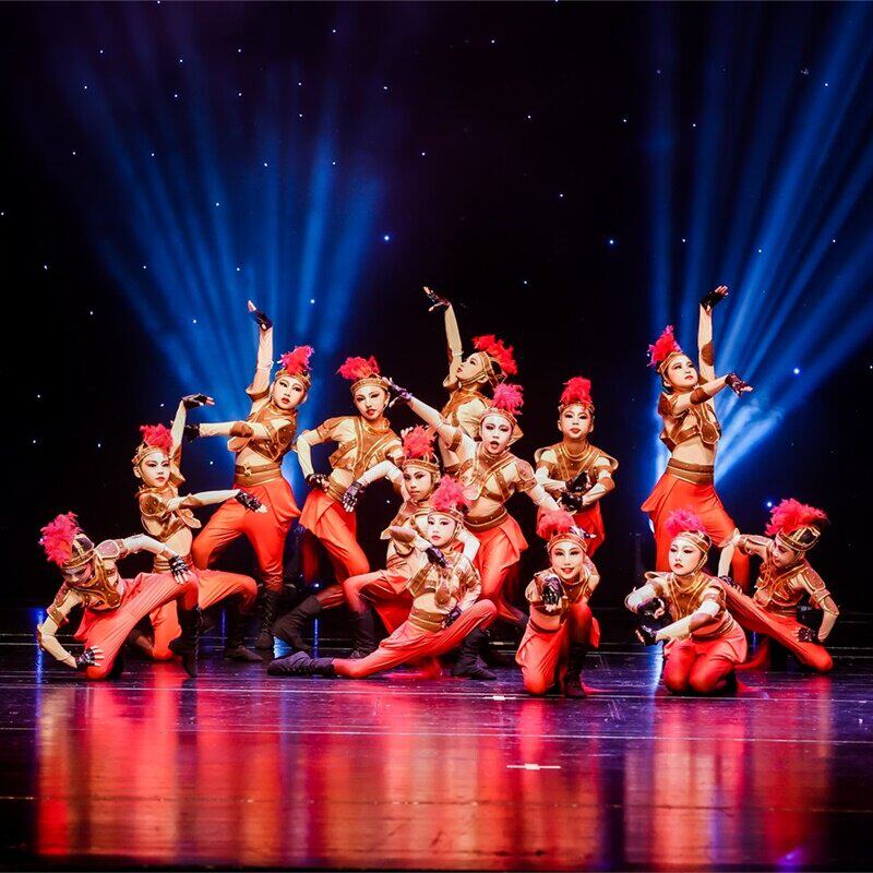 儿童现代舞蹈表演服小马奔腾演出服装动物第八届小荷风采艺术六一