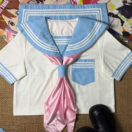 Bl水色蓝色JK水手服复刻