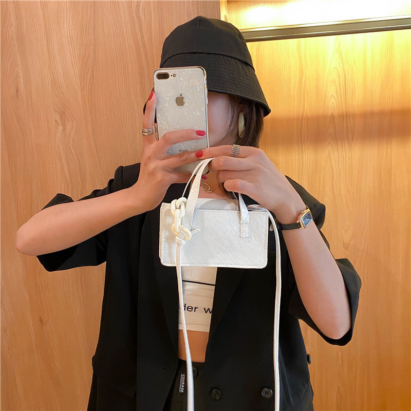 2020新款复古字母纯色手提包质感包包单肩包宽肩带斜挎包波士顿包