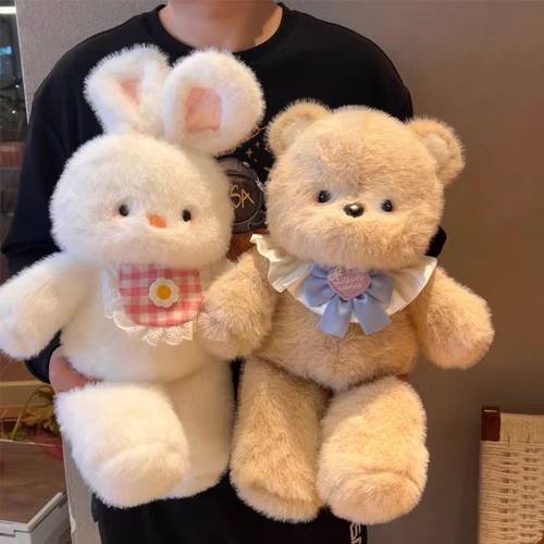 跑跑小熊会奔跑的兔子玩偶娃娃公仔毛绒玩具抱枕女生睡觉安抚系列