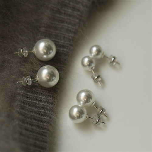 年终回馈 清冷感澳白色 feve博主同款大珍珠女生轻奢感耳钉耳夹