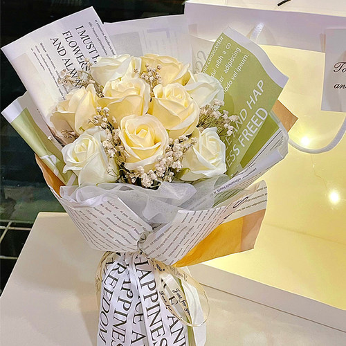 永生花干花花束满天星向日葵