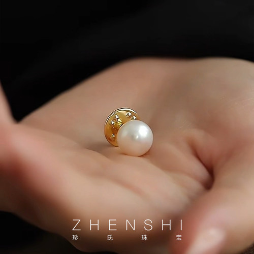 天然淡水珍珠胸针女款秋冬