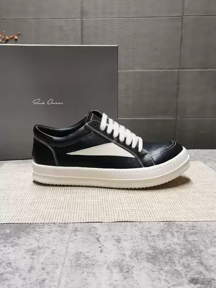 Rmk Owews Genuine Leather Thick-Soled Low-Top Men's Shoes Dark Style Ro Small Triangle High Street Casual Sneakers Women 2026 Trend