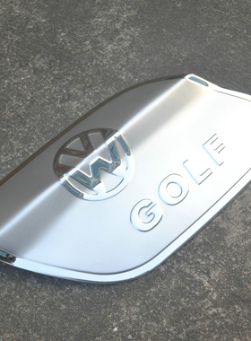 适用于2016-19款大众高尔夫嘉旅不锈钢油箱盖Sportsvan油箱装饰贴