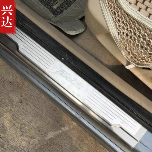 适用于2005-14款福特福克斯经典不锈钢迎宾踏板 FOCUS外置门槛条