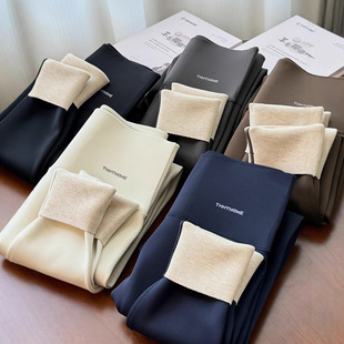 女 高腰收腹提臀加绒保暖打底鲨鱼裤 TNNT88020 秋冬外穿羊毛椰椰裤